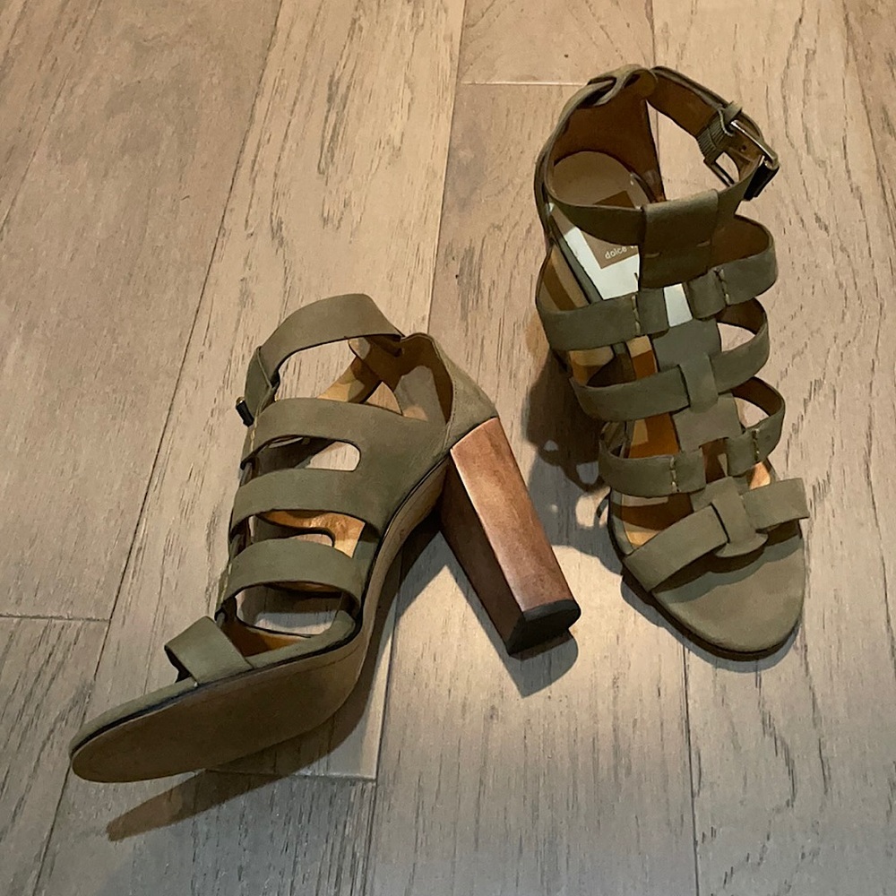 Dolce Vita Niro Moss Suede High Heel Sandals